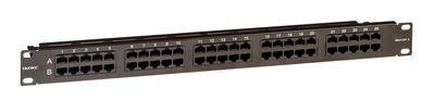 Патч-панель телефонная 19дюйм 1U CAT3 RJ45 LSA 50 портов ДКС RN3PP501BK 1240604