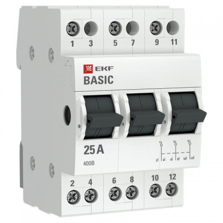 Переключатель трехпозиционный 3п 25А Basic EKF tps-3-25 419890