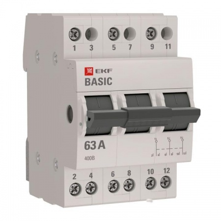 Переключатель трехпозиционный 3п 63А Basic EKF tps-3-63 419891