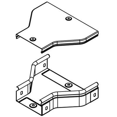 Переходник для лотка RRC 300/150 H50 гор. оцинк. ДКС 36313HDZ 1005226