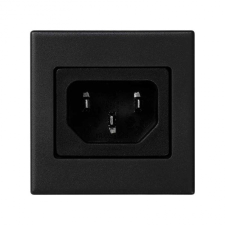 Плата для подкл. 1вых. IEC 320 "папа" K45 черн. Simon Connect K305A-14 162289