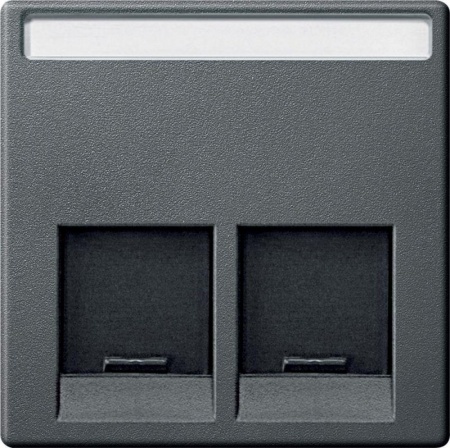Плата центральная для розетки RJ45 2-пост. Merten System M антрацит SchE MTN466514 272904