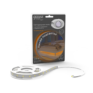 Подсветка умная 5Вт 2700К 1.2м sensor Gauss 311011105 451459