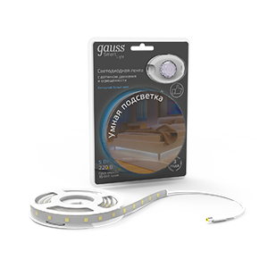 Подсветка умная 5Вт 4100К 1.2м sensor Gauss 311011205 451460