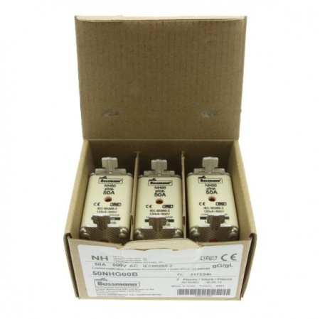 Предохранитель NH 50А 500В 00 GG EATON 50NHG00B 375205