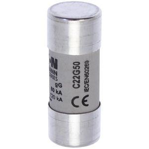 Предохранитель цилиндрический GG 22.2х58 50А боек EATON C22G50S 377391