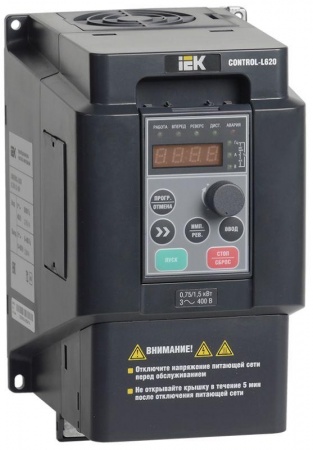 Преобразователь частоты CONTROL-L620 380В 3ф 0.75-1.5кВт ИЭК CNT-L620D33V0075-015TE 415826