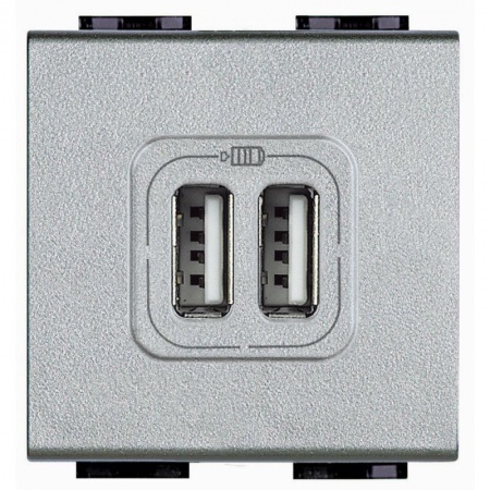 Разъем LL для зарядки 2хUSB алюм. Leg BTC NT4285C2 294124