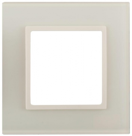 Рамка 1-м 14-5101-02 стекло Elegance сл. кость+сл. кость ЭРА Б0034471 1232065