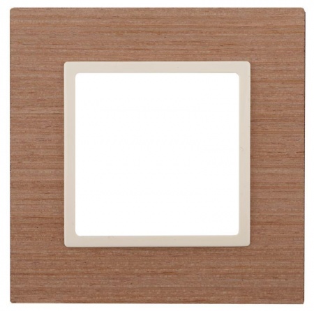 Рамка 1-м 14-5301-07 дерево Elegance ясень+сл. кость ЭРА Б0034566 1232160