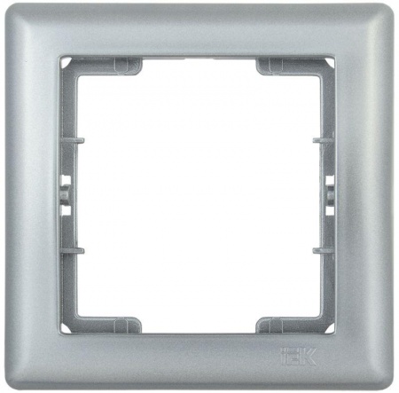 Рамка 1-м BOLERO РГ-1-БС серебр. ИЭК EMB12-K23 1233624