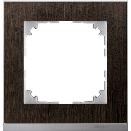 Рамка 1-м M-Pure Decor венге/алюм. SchE MTN4010-3671 1126609
