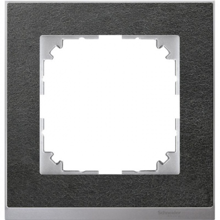 Рамка 1-м M-Pure Decor сланец/алюм. SchE MTN4010-3669 1126612