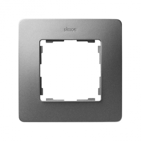 Рамка 1-м Simon82 Detail черн./алюм. Simon 8200610-293 394248