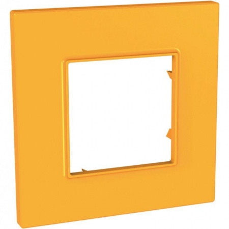Рамка 1-м Unica quadro оранж. SchE MGU4.702.29 210782