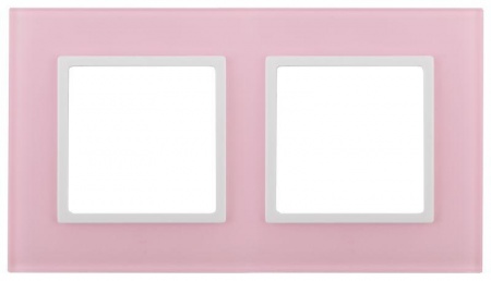 Рамка 2-м 14-5102-30 стекло Elegance мокко+сл. кость ЭРА Б0034502 1232096