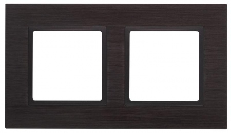Рамка 2-м 14-5202-05 металл Elegance черный+антрацит ЭРА Б0034549 1232143