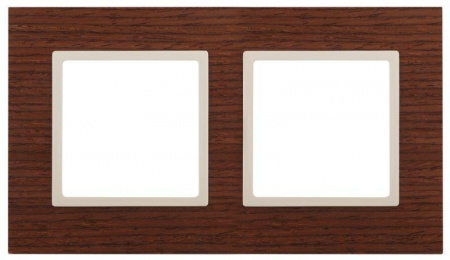 Рамка 2-м 14-5302-09 дерево Elegance дуб+сл. кость ЭРА Б0034574 1232168