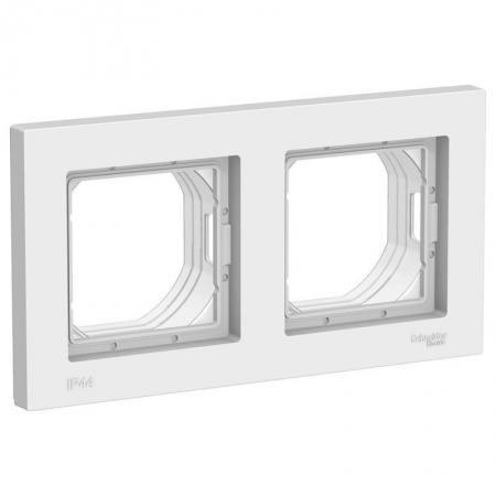 Рамка 2-м ATLAS DESIGN AQUA IP44 бел. SchE ATN440102 1240173