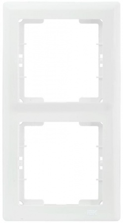 Рамка 2-м BOLERO РB-2-ББ верт. бел. ИЭК EMB21-K01 1233548