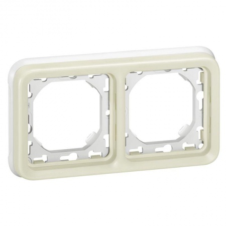 Рамка 2-м Plexo с суппортом IP55 бел. Leg 069694 207620