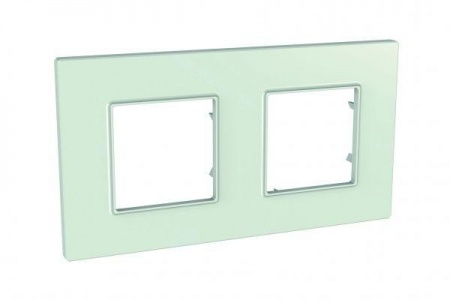 Рамка 2-м Unica quadro стекло мат. SchE MGU2.704.17 243806