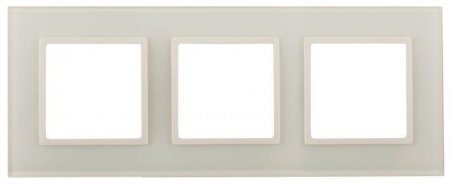 Рамка 3-м 14-5103-02 стекло Elegance сл. кость+сл. кость ЭРА Б0034507 1232101