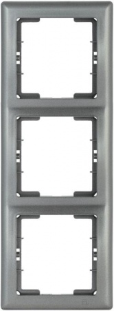 Рамка 3-м BOLERO РB-3-БА верт. антрацит ИЭК EMB31-K95 1233602