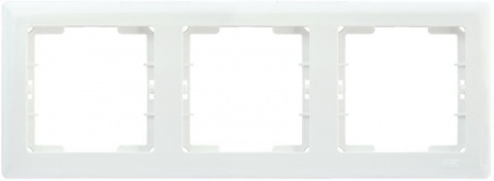Рамка 3-м BOLERO РГ-3-ББ горизонт. бел. ИЭК EMB30-K01 1233549