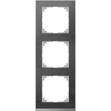 Рамка 3-м M-Pure Decor сланец/алюм. SchE MTN4030-3669 1126641