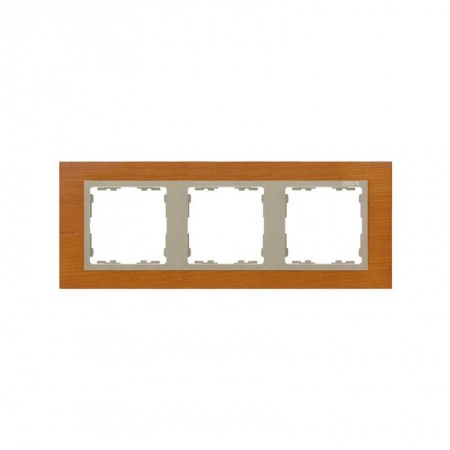 Рамка 3-м Simon82 Nature дуб/шампань дерево Simon 82937-66 389761