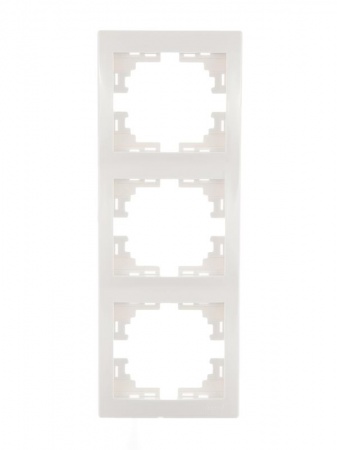 Рамка 3-м Мира верт. бел. Lezard 701-0200-153 203900