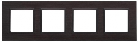 Рамка 4-м 14-5204-05 металл Elegance черный+антрацит ЭРА Б0034561 1232155