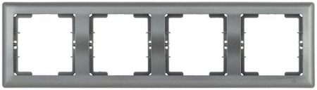 Рамка 4-м BOLERO РГ-4-БА горизонт. антрацит ИЭК EMB40-K95 1233603