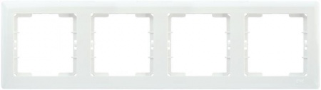 Рамка 4-м BOLERO РГ-4-ББ горизонт. бел. ИЭК EMB40-K01 1233551