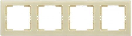 Рамка 4-м BOLERO РГ-4-БК горизонт. крем. ИЭК EMB40-K33 1233577
