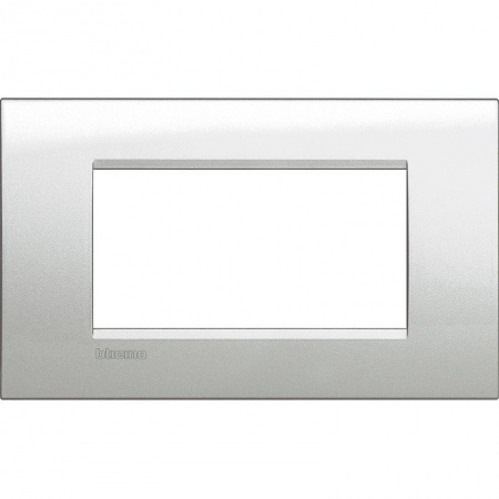 Рамка 4-м LivingLight "Лунное серебро" Leg BTC LNA4804GL 1215798
