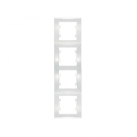 Рамка 4-м Бриллиант верт. бел. UNIVersal 7947496 1062091