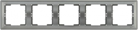 Рамка 5-м BOLERO РГ-5-БА горизонт. антрацит ИЭК EMB50-K95 1233604