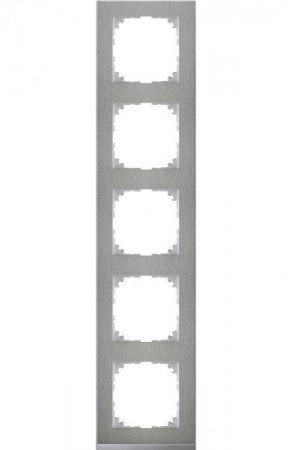 Рамка 5-м M-Pure Decor нерж. сталь/алюм. SchE MTN4050-3646 1126660