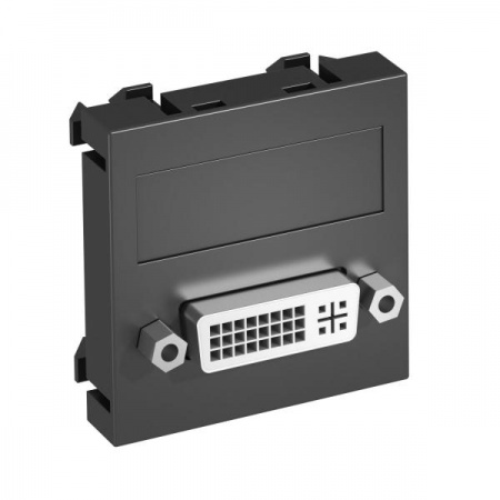 Рамка Modul45 мультимедийная DVI MTG-DVI S SWGR1 черн. OBO 6104733 357954