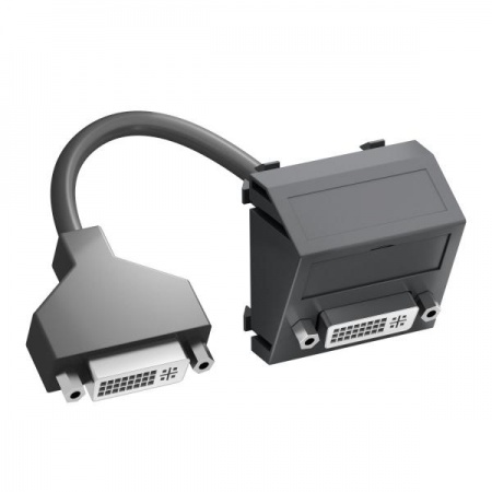 Рамка Modul45 мультимедийная DVI MTS-DVI F SWGR1 черн. OBO 6104769 357957