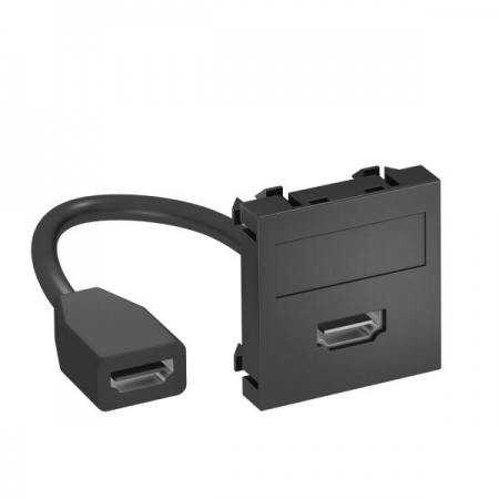 Рамка Modul45 мультимедийная HDMI MTG-HD F SWGR1 черн. OBO 6104829 357968