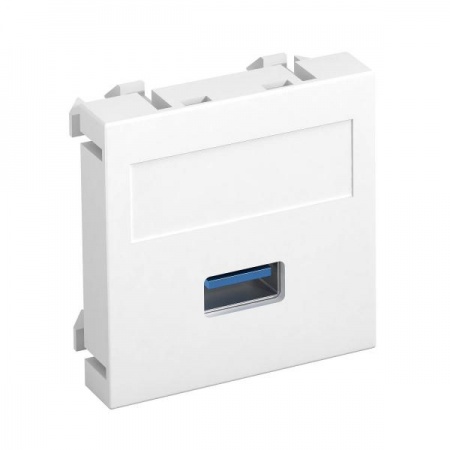 Рамка Modul45 мультимедийная USB 3.0 A MTG-U3A S RW1 бел. OBO 6104874 357973