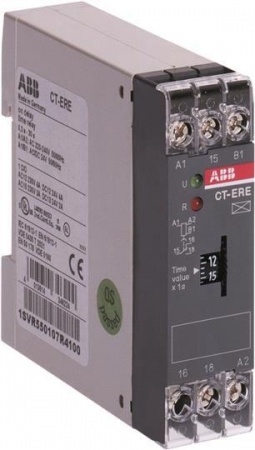 Реле времени CT-ERE 24В AC/DC 220-240В AC (0.1-10c) 1ПК ABB 1SVR550107R1100 151883