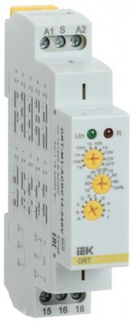 Реле времени ORT многофункциональное 1 конт. 12-240В AC/DC ИЭК ORT-M1-ACDC12-240V 463851