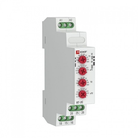Реле времени RT-2C (2 регулир. порога вр. 2 исп. конт.) EKF rt-2c 305058