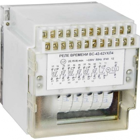 Реле времени ВС-43-6-4 220В 50Гц РЭЛСИС A8011-76914602 53293
