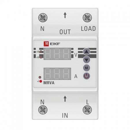 Реле напряжения и тока с дисплеем MRVA 25А PROxima EKF MRVA-25A 447588