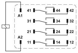 Реле одиночное REL-IR/LDP-24DC/4X21AU Phoenix Contact 2834096 399375